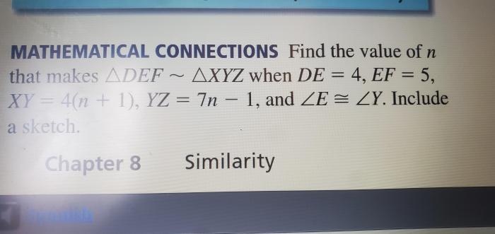 Find the value of x that makes def xyz