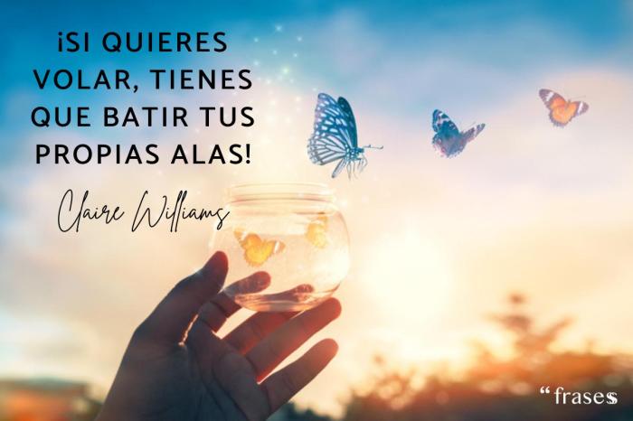 Frases de mariposas y libertad