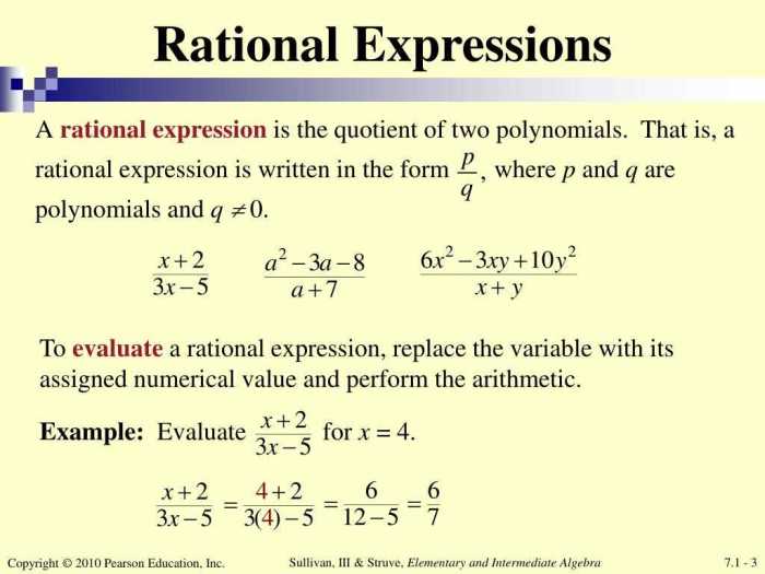 Rational expressions and functions unit test